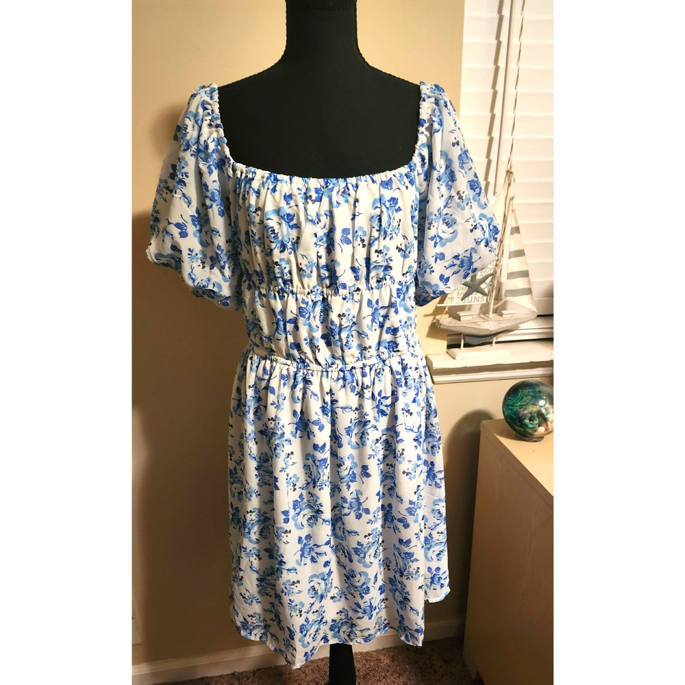 Simply Southern XL Smocked Puff Sleeve Babydoll Romantic Cottagecore NWT - Picture 5 of 5